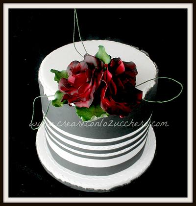 Red rose - Cake by Deborah