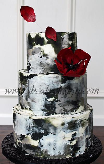 Grayscale Buttercream Cake - Cake by Shannon Bond Cake Design