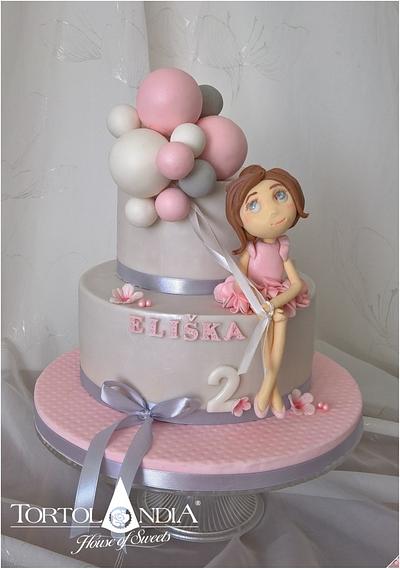 Sweet balerina & ballons - Cake by Tortolandia