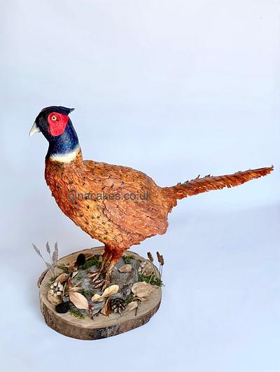 3d carved pheasant wedding cake - Cake by Gina Molyneux