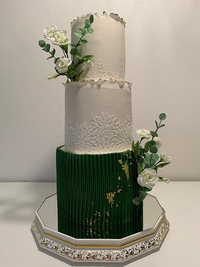 Wedding green origami - Cake by Renatiny dorty
