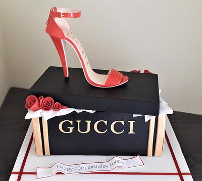 Gucci inspired shoe cake - Cake by Sue