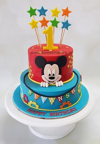 1st birthday cake - Cake by Sweet Mantra Homemade Customized Cakes Pune