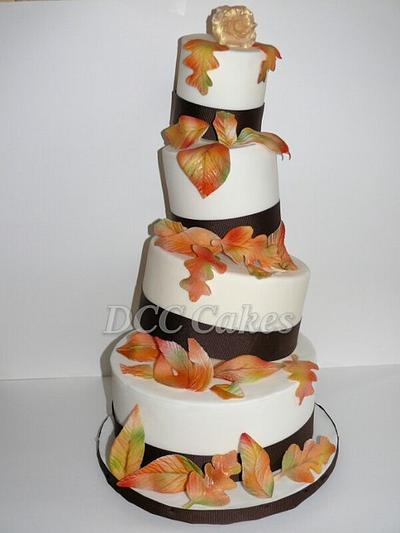 Autumn Wedding Cake - Cake by DCC Cakes, Cupcakes & More...