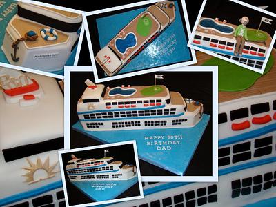 Cruise Ship Cake - Cake by Nicky
