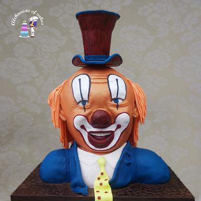 Clown bust - Cake by Moustoula Eleni (Alchemists of cakes)