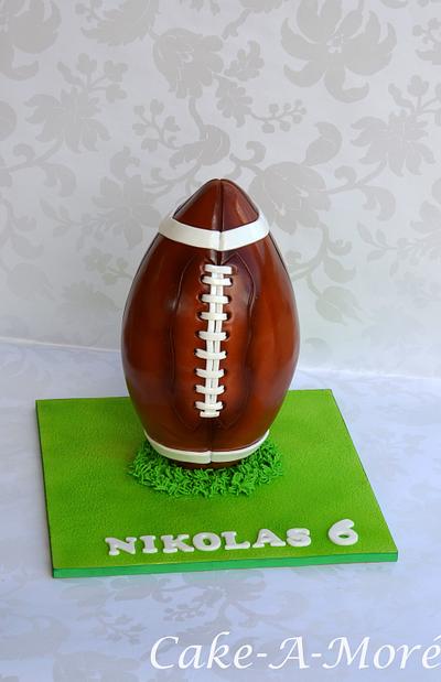 3D Rugby Ball - Cake by Cake-A-Moré