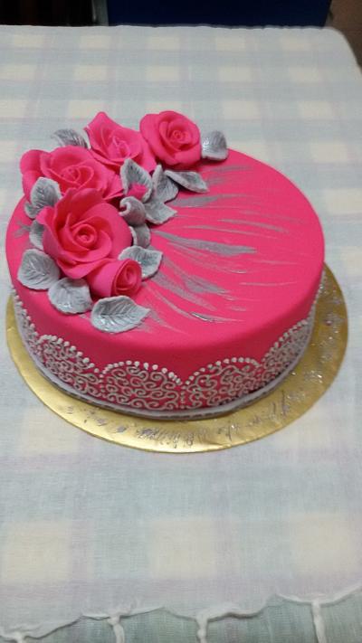 Pink n silver - Cake by Sato Seran