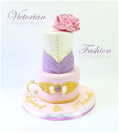 Victorian Fashion Cake  - Cake by Ghada _ Bouquet cakes