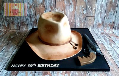 Cowboy hat  - Cake by Kokoro Cakes by Kyoko Grussu