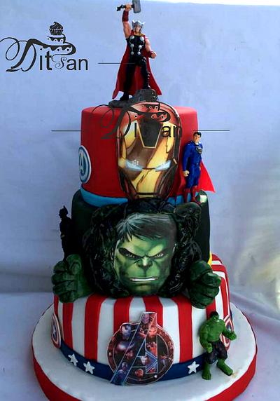 Avengers for my grandson - Cake by Ditsan