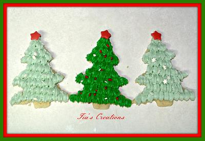 Christmas Tree Cookies - Cake by FiasCreations