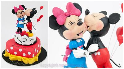 Mickey Mouse cake / Tort myszka Miki i Minnie  - Cake by Edyta rogwojskiego.pl