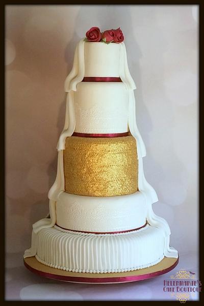 Wedding Vow Renewal Cake - Cake by Helenmarie's Cake Boutique