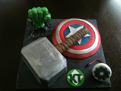 Avengers cake - Cake by Jo Tan