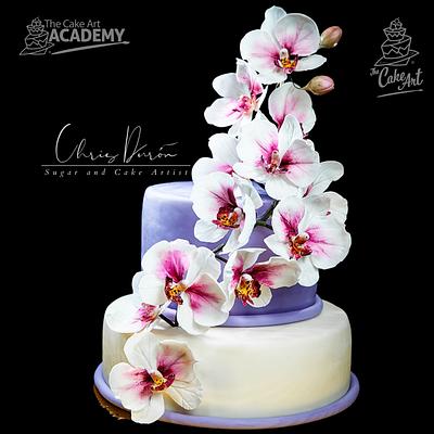 Orchids Kiss - Cake by Chris Durón from thecakeart.academy