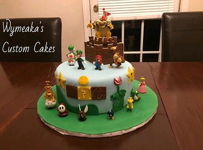 Super Mario Themed Cake - Cake by Wymeaka's Custom Cakes