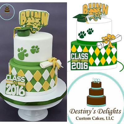 Graduation cake - Cake by Anshalica Miles -Destiny's Delights Custom Cakes