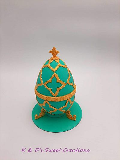 Faberge chocolate easter egg  - Cake by Konstantina - K & D's Sweet Creations