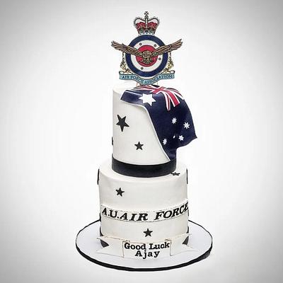 A.U.Air Force cake - Cake by The Custom Piece of Cake