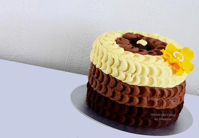Chocolate Ombre Double Barrel - Cake by Vanessa