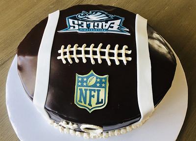 One birthday, two different sized footballs :) - Cake by MerMade