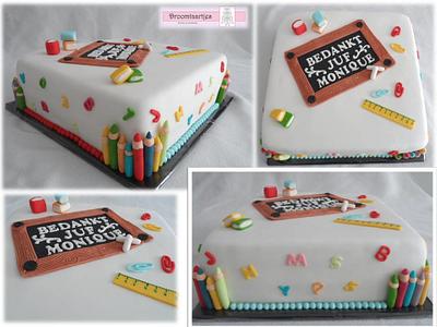 Teacher cake - Cake by Droomtaartjes