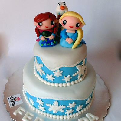 Cute frozen cake - Cake by Cintiaborlez