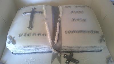 first holy communion - Cake by maggie thompson