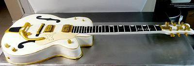 Gretsch life size guitar cake - Cake by A Slice of Art