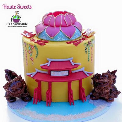 Okinawa cake for It's a Small World Collaboration - Cake by Hiromi Greer