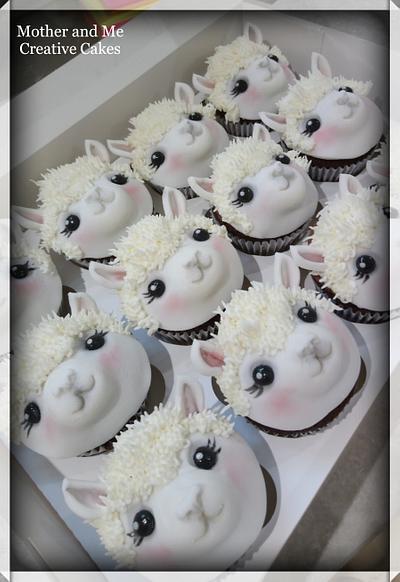 Alpaca Cupcakes  - Cake by Mother and Me Creative Cakes