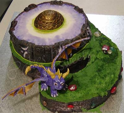 Skylander Spyro cake - Cake by CakesbySasi