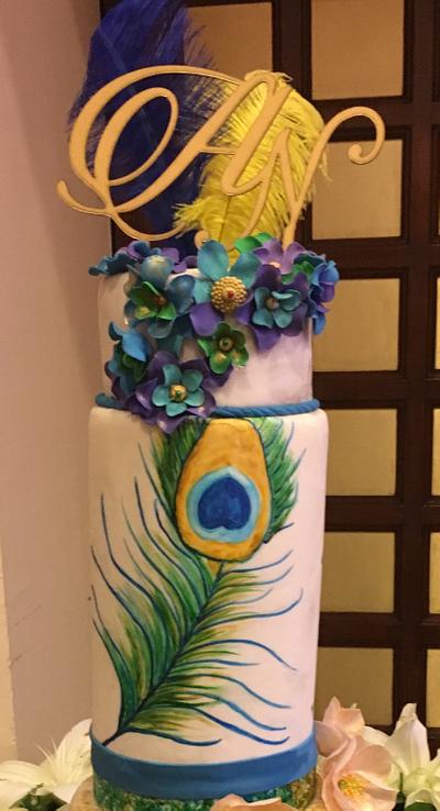 Wedding cake  - Cake by Archana