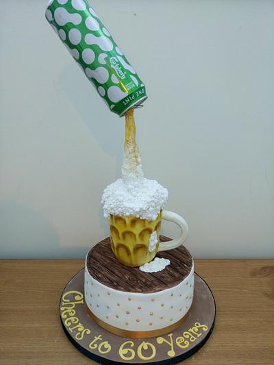 Fancy a pint?  - Cake by Mother and Me Creative Cakes