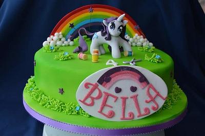 My Little Pony Rarity  - Cake by HR Cakes