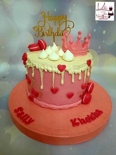 "Pink dripping cake" - Cake by Noha Sami