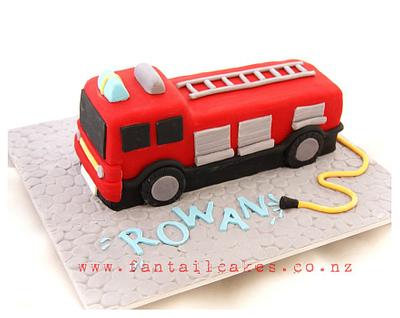 Rowan's Fire Engine - Cake by Fantail Cakes