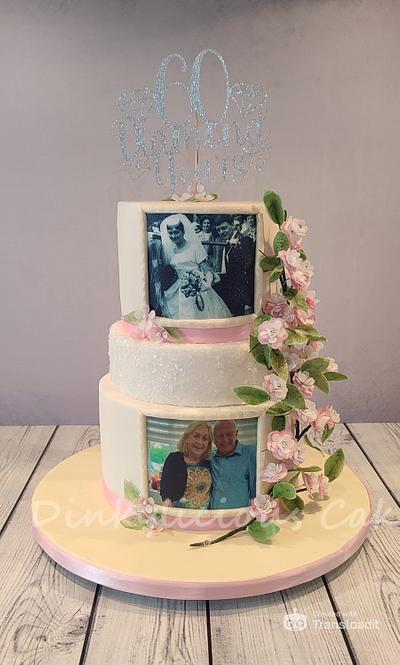 Diamond Wedding Anniversary Cake - Cake by Dinkylicious Cakes
