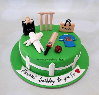 Cricket lover cake - Cake by Sweet Mantra Homemade Customized Cakes Pune