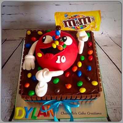 Giant M& M  - Cake by Chantelle's Cake Creations