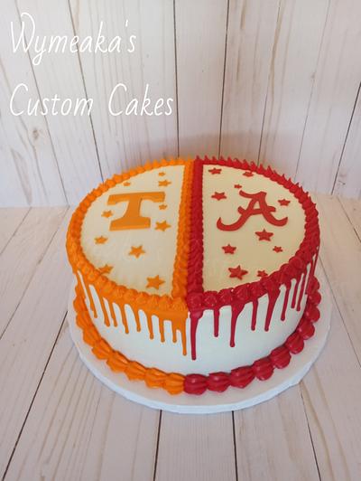 Double themed drip cake - Cake by Wymeaka's Custom Cakes