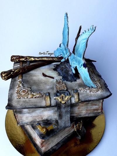 Harry Potter books - Cake by tortaTanya