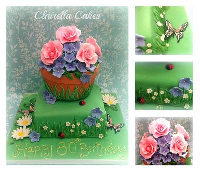The Spring Plant Pot - Cake by Clairella Cakes 