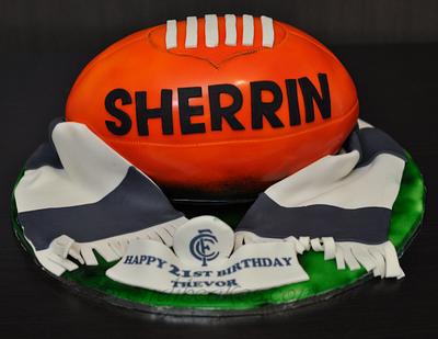 Footy Ball - Cake by Serendib Cakes