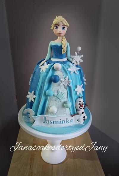 Frozen cake 💙❄️ - Cake by Jana1010
