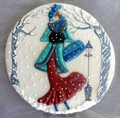 Winter walk in the park - Cake by The Cookie Lab  by Marta Torres