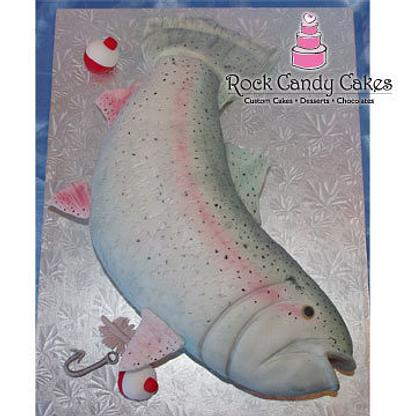 Rainbow Trout - Cake by Rock Candy Cakes