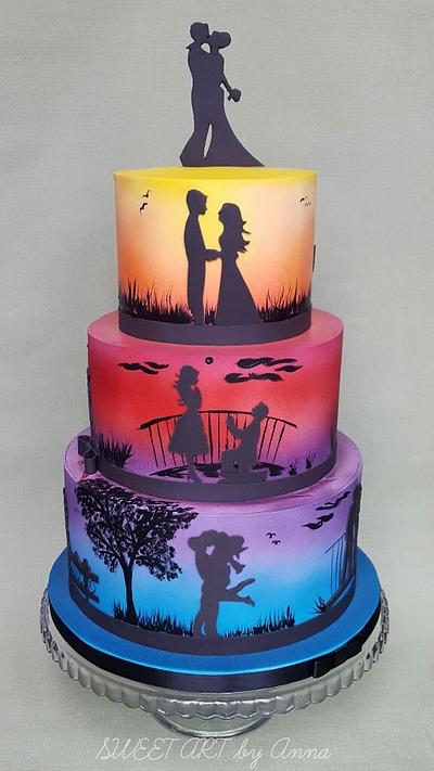 Wedding cake  - Cake by SWEET ART Anna Rodrigues