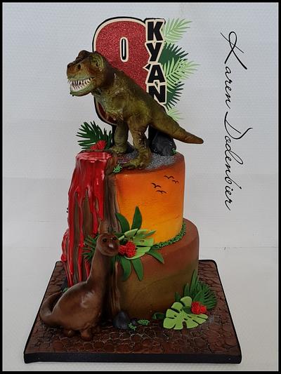 Dino cake - Cake by Karen Dodenbier